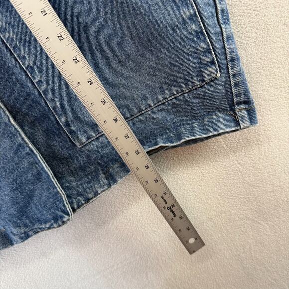 Vintage Cetch Denim Coat Women's Medium Blue Made In USA Barn Chore Blazer 90s - Picture 2 of 7